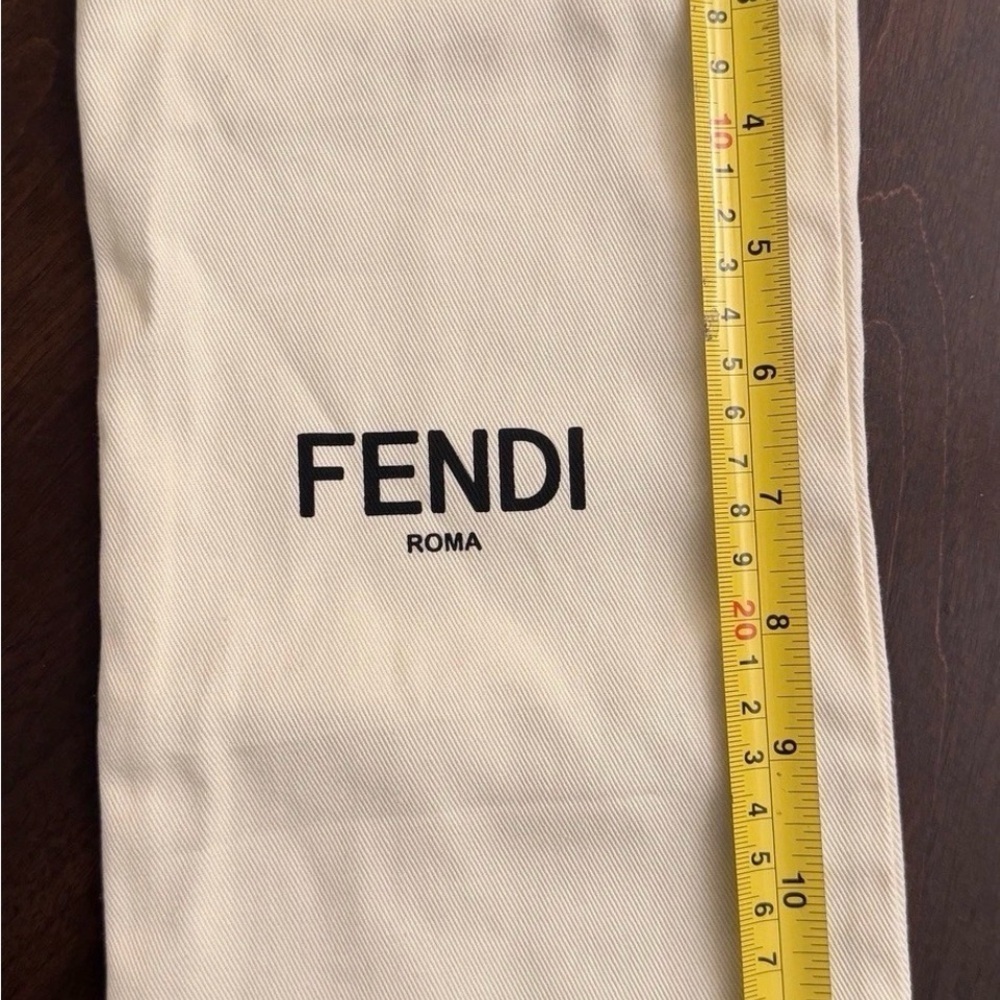 Fendi Beige Storage Pouch 13x6